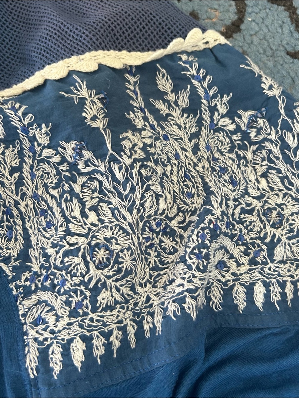 Free People Embroidered “Carly” Top - Picture 4 of 5